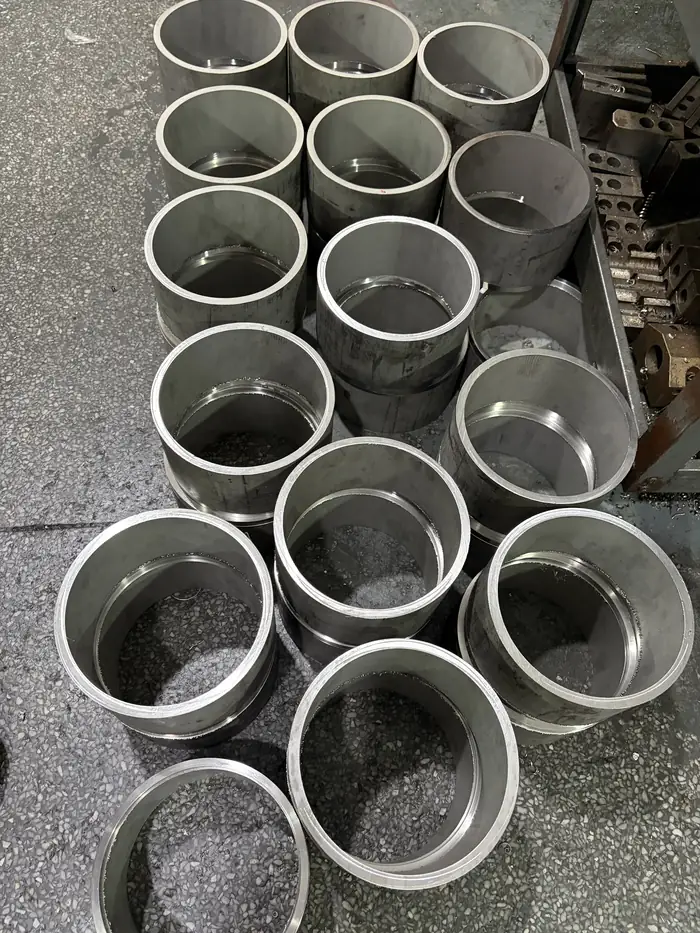 Batch of finished thin-wall 304 stainless rings