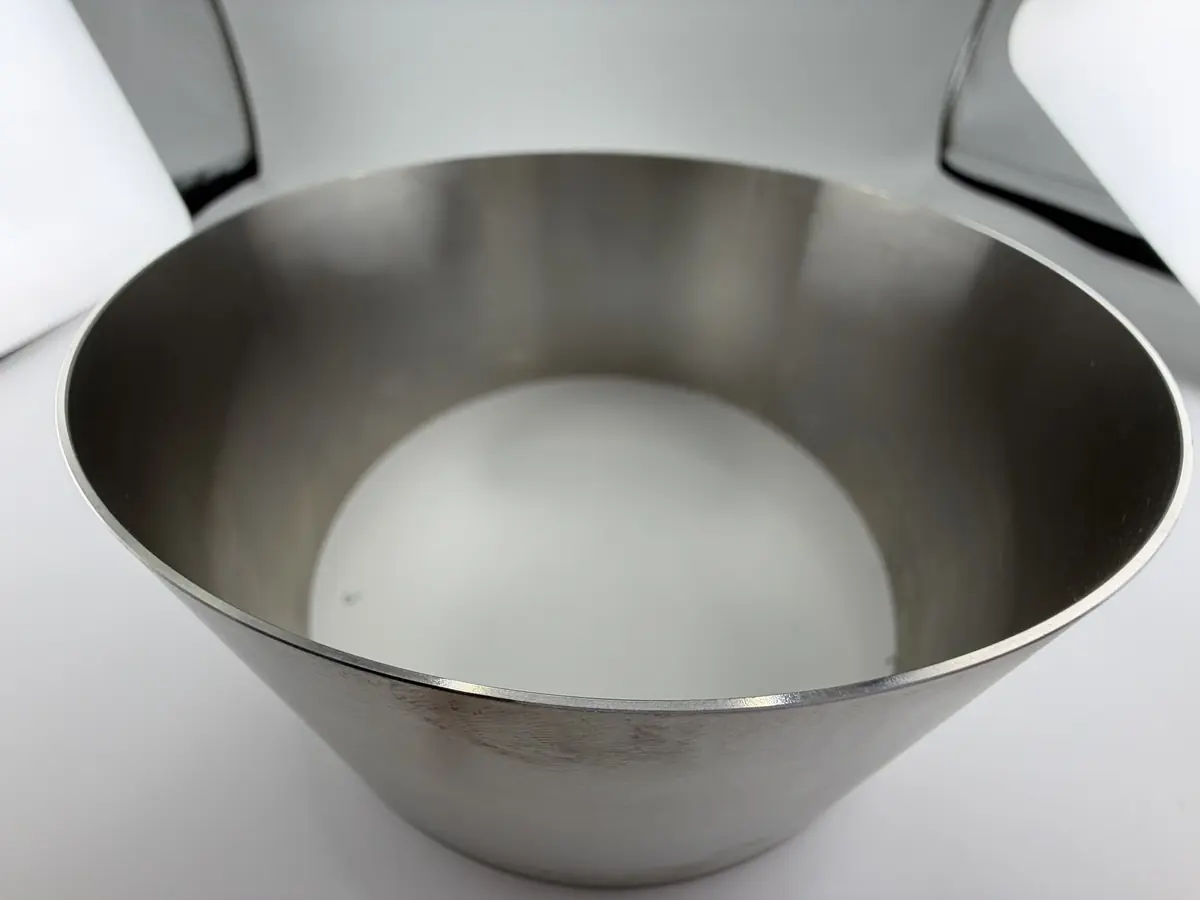 Finished thin-wall 304 stainless conical ring