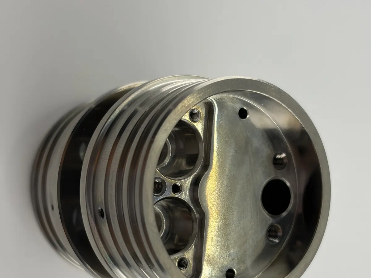 TC4 titanium prototype seen from the side