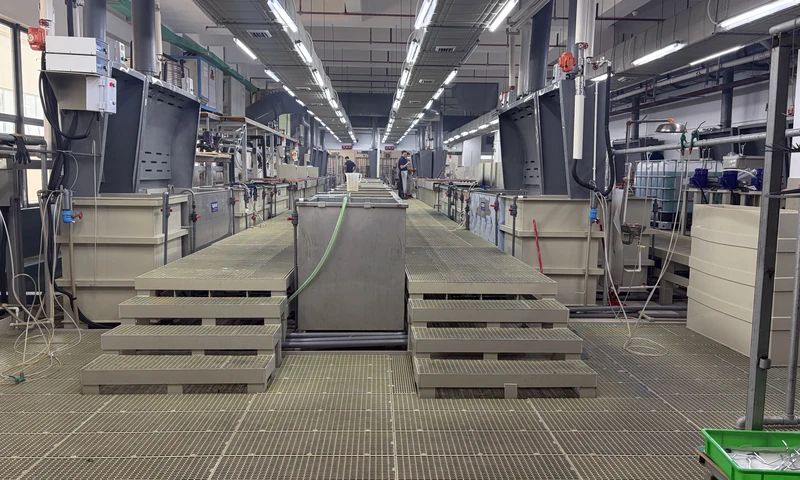 Surface finishing and plating production line
