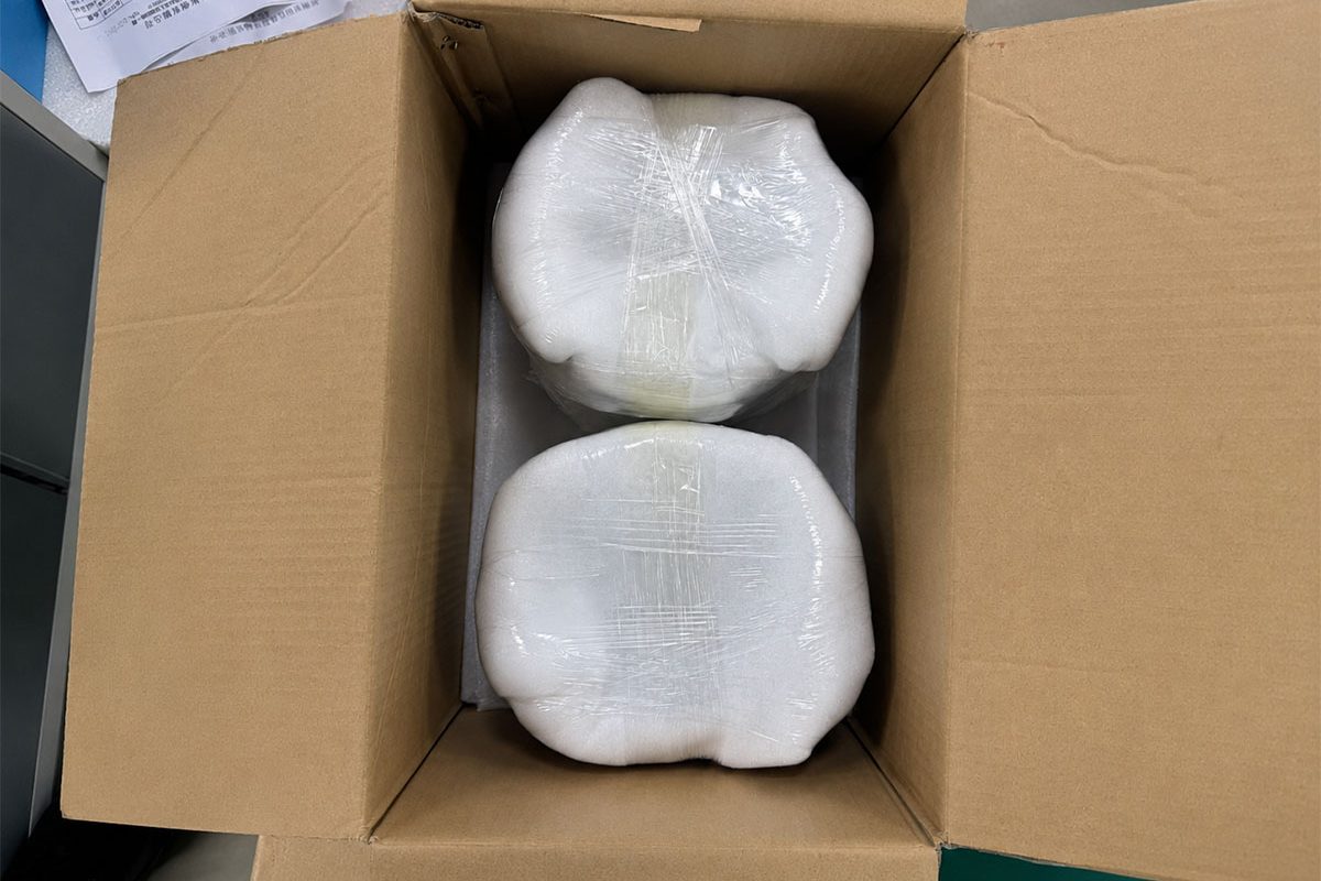 Export packaging with foam protection for finished CNC parts