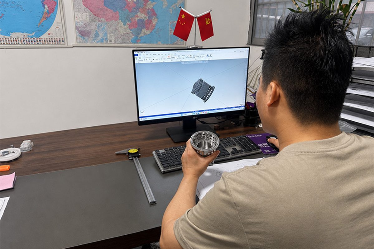 Engineering drawing review with dimensional check at Meili Machining