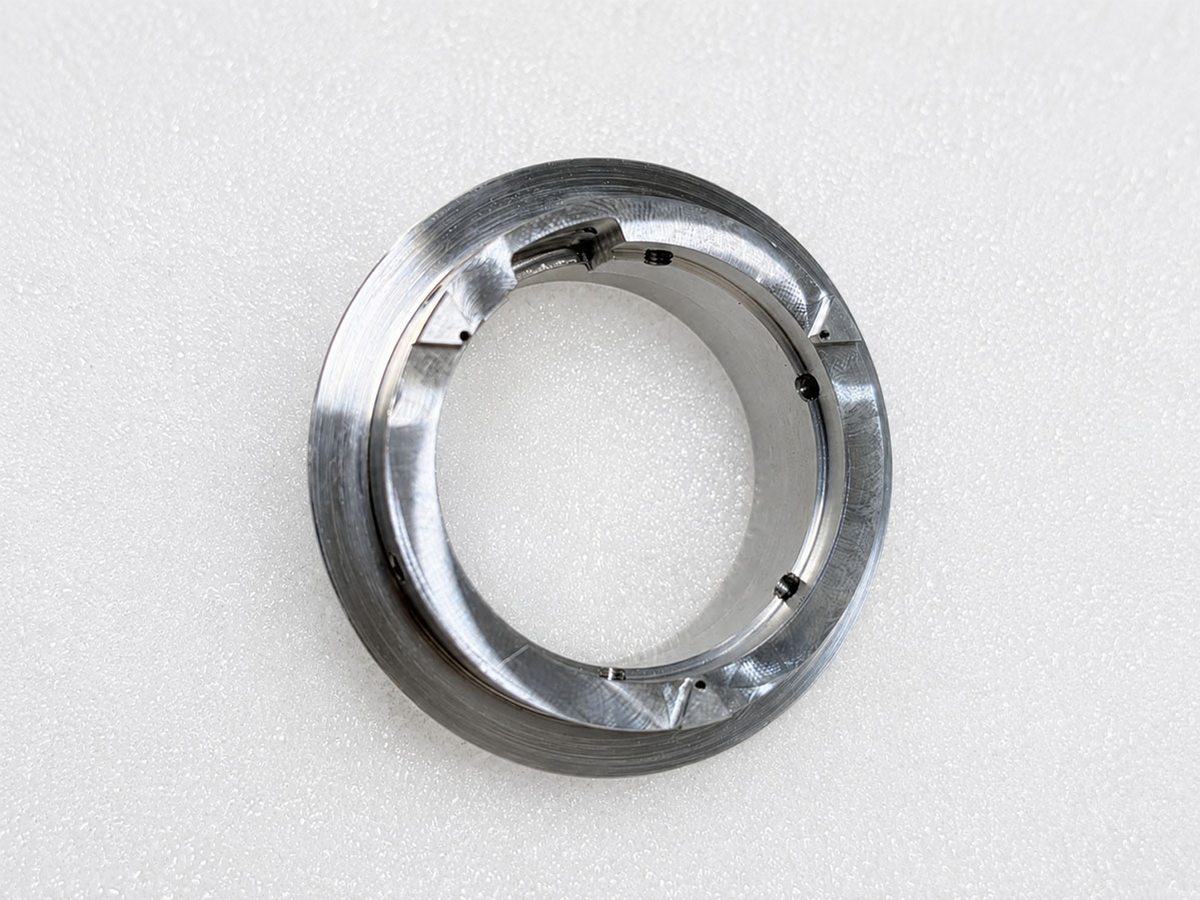 CNC milled fixture base plate with precision tapped holes