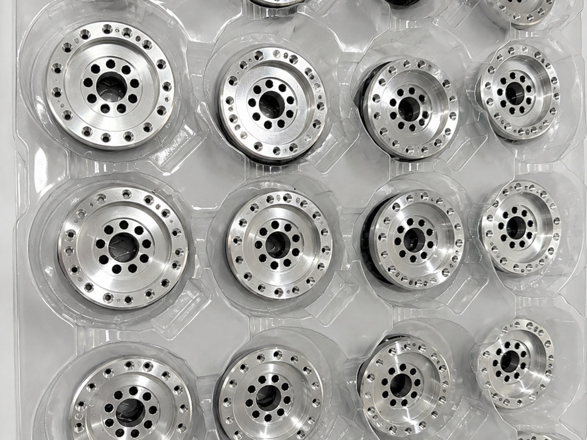 Batch turned aluminum parts
