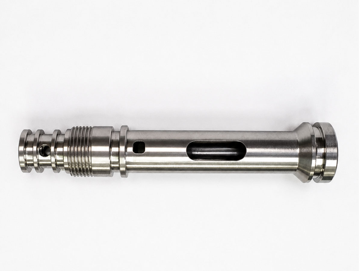Long precision CNC turned shaft