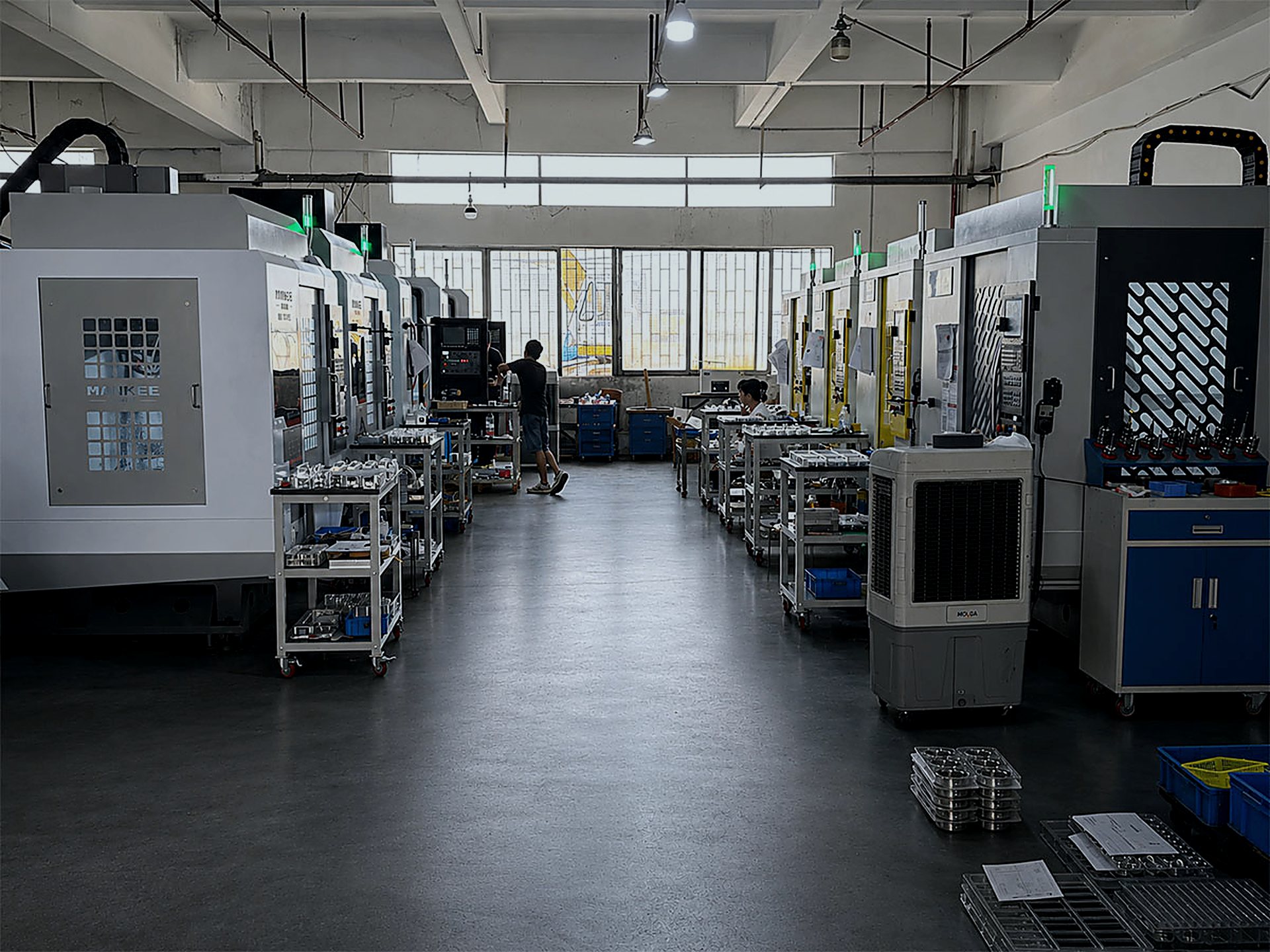 Finished custom CNC parts ready for export, Meili Machining Dongguan