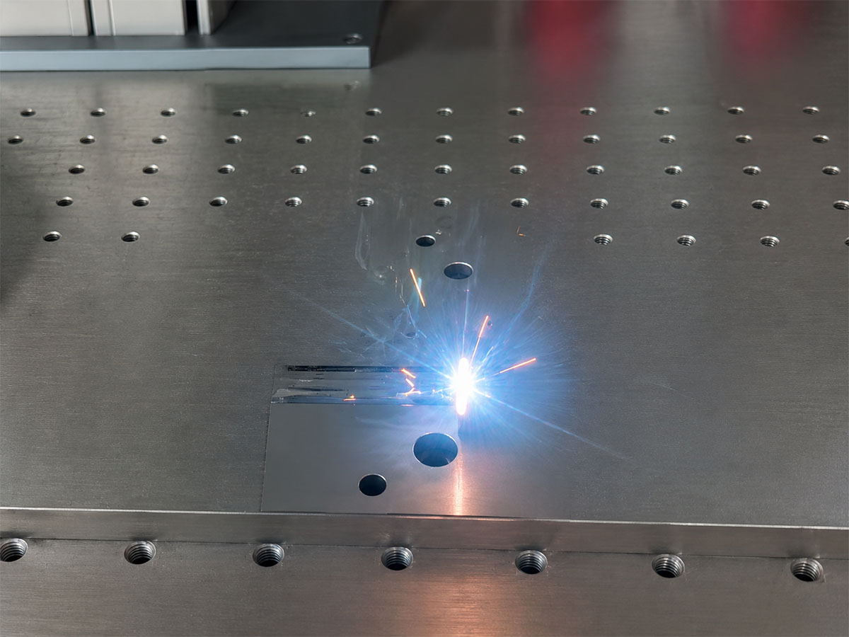 Laser marked precision part